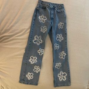 Ragged priest wide leg jeans